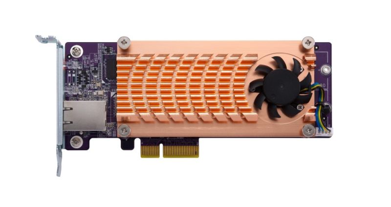 QNAP QM2-2P10G1TA DUAL M.2 2280 PCIE SSD/SINGLE-10GBE
