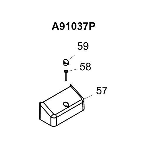 GIBIDI A91037P COVERS SLIDING BRACKETS