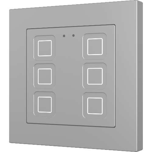 ZENNIO ZVIT55X6S Tastiera capacitiva Tecla55, 6 Tasti, argento