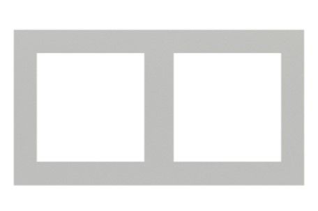 EKINEX EK-P2P-GA_ 2-place plastic plate - window 55x55