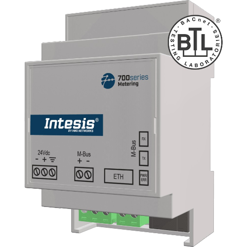 IN712MEB0200000 Gateway Intesis 700 Series per contatori M‑Bus a Modbus TCP o BACnet/IP