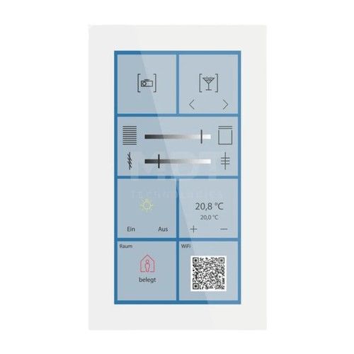 MDT BE-GTSP6TW.01S P.secure 6-inch Smart KNX keyboard, glass, white
