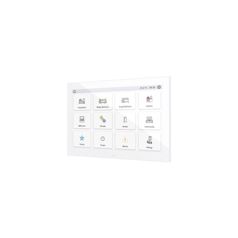 ZENNIO ZVIZ100W Z100 capacitive touch panel with 10" color LCD display, white