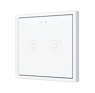 ZENNIO ZVITR70X2 Tecla RGB 70 X2. Pulsante capacitivo in PC-ABS 70x