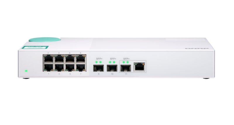 QNAP QSW-308-1C EIGHT 1GBE NBASE-T PORTS