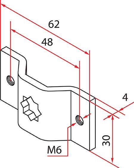 FAAC A4506_0621 TM2 SUP45 - OMEGA SUPPORT_1PC
