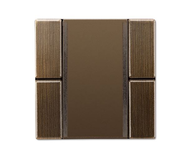 JUNG ME2092NABSAT Universal 2-channel button sensor for KNX bus coupler 2070U - antique brass