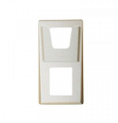 ABTECNO XPR-DINFP2VS-ES DOUBLE VERTICAL RECESSED FRONT PLATE WITH SILVER ABS POCKET