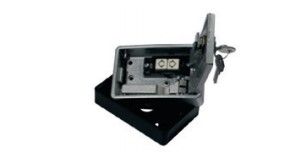 ALLMATIC 64100015 Die-cast aluminum blind with button open/close BLD-wall blind