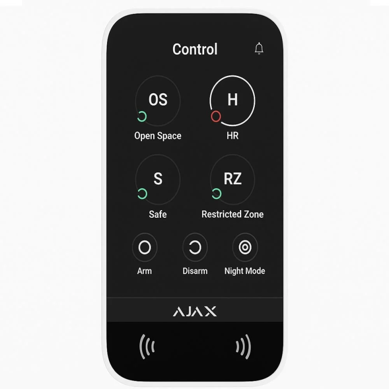 AJAX 58454 KeyPad TouchScreen ASP black
