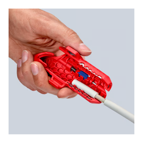 KNIPEX 16 95 02 SB ErgoStrip Utensile spelacavi, mancino