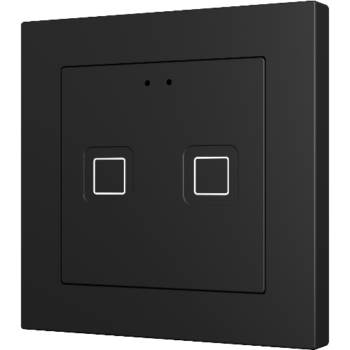 ZENNIO ZVIT55X2A Tastiera capacitiva Tecla55, 2 Tasti, nero