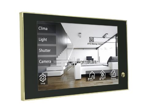 BLUMOTIX BX-T10IP THEO10 Touch panel KNX 10- silver-black-gold
