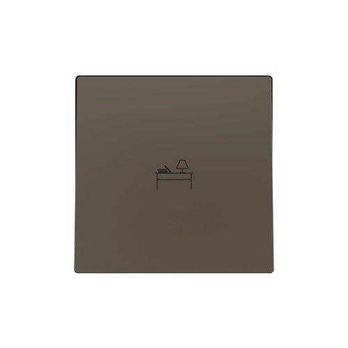 ZENNIO 830004203 ZS55. Single switch cover 55x55 mm - Mocha - Custo