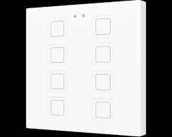 ZENNIO ZVIT8W Tastiera capacitiva, Tecla, 8Tasti, Bianco