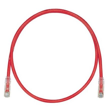 PANDUIT UTPSP3MRDY Patch Cord in Rame- Cat 6- Red UTP Cable- 3 Meter