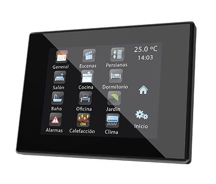 ZENNIO ZVI-Z41LIT-AP Touch Z41 Lite, PVC anthracite frame