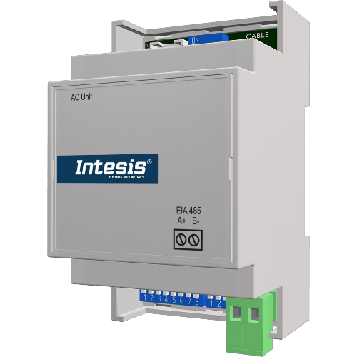 INMBSMIT001I000 Intesis Gateway Mitsubishi Electric Domestic, Mr. Slim e City Multi a Modbus RTU — 1 Unità Interna — Connessione via connettore CN105 o CN92 — Configurazione via DIP switch