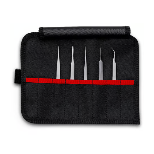 KNIPEX 92 00 02 Set di pinzette di precisione, 5 pz