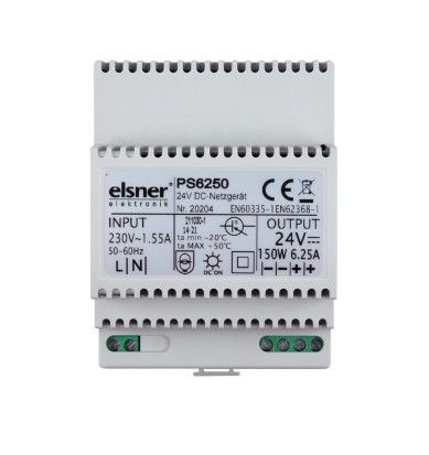ELSNER 20204 PS6250 Apparecchi di alimentazione 24 V DC, 150 W/6,25 A