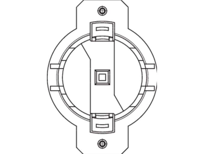 CAME 001YM0158 E-type quick plug mount