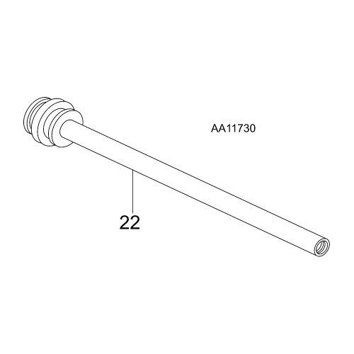 GIBIDI P9AA1173010 00010-TOP 441 LAV.FINISHED STEM*