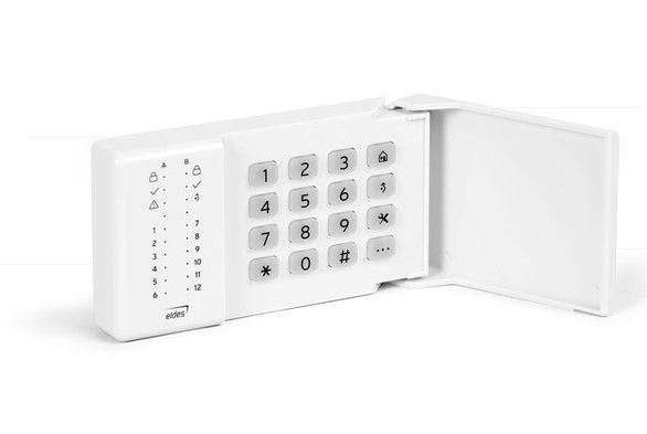 ELDES EKB3 Tastiera cablata con indicatori LED 12 zone con sportello orizzontale di protezione dei tasti, indicatori LED separati per la visualizzazione dello stato d'inserimento, sistema pronto, guasti ed esclusione zona