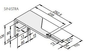 SOMMER 14514V007 92-235 S- galvanized strut bracket