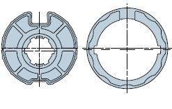 NICE 812.40.00 Flat nose cone 78x(0.8 to 1.1) wheel + crown 
