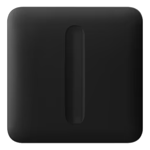 AJAX 83453 SideButton (1-gang) vertical [55] ASP graphite