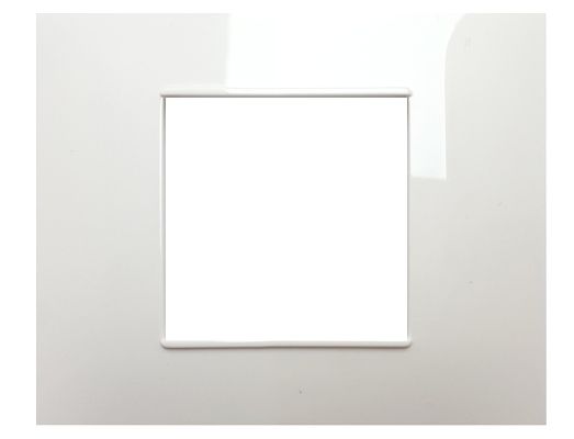 MAPAM 6002-01 Placca Tecnopolimero Gem 6002-01 2P Bianco