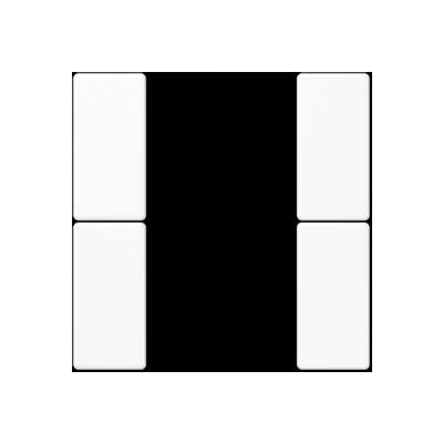 JUNG A502TSAWW Key covers for sensor 2 channels F50- mod. A500- alpine white