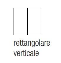 EKINEX EK-TRV-GB Rectangular vertical metal button for FF series 2-channel push button (2pcs)