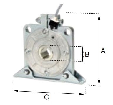 NICE 511123020400 Dispositivo anticaduta TA 3 RD + Ø 40mm, coppia Max 599 Nm