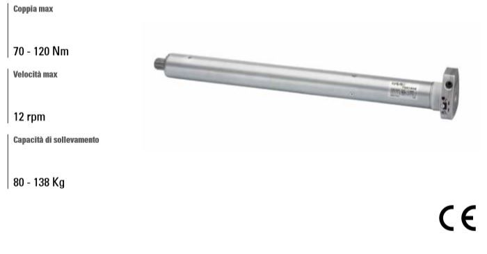 FAAC 130205 TM 58 80/12 M TUBULAR MOTOR