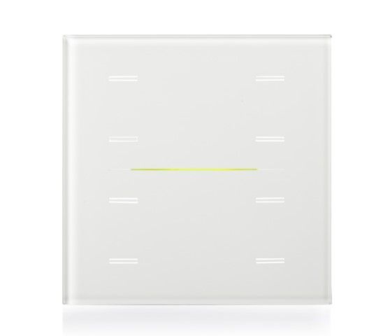 EELECTRON 9025GL08L01 9025 KNX CAPACITIVE BUTTON, WHITE GLASS 8 CHANNELS