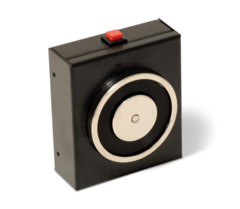 INIM FIRE DR18101 Electromagnetic stops with steel box - traction force 140 Kg with release button steel box