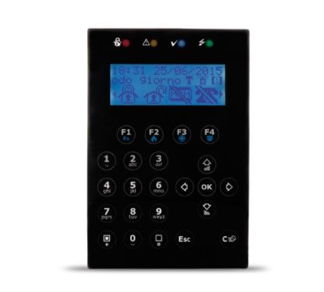 INIM Concept/GN Keyboard with backlit graphic display and touch keys for managing SmartLiving systems