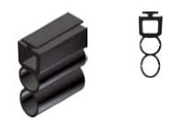 ABTECNO WI-315290 EPDM RUBBER PROFILE GP12/14-38-02