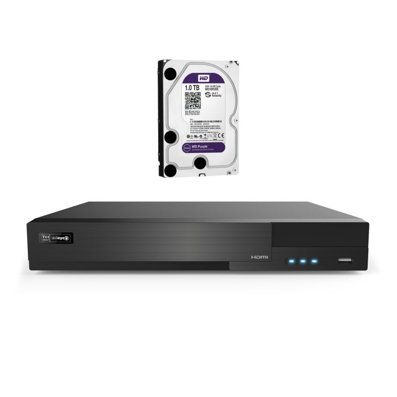 KIT NVR SER-7D0410TEF + Hard Disk 1 TB (Incluso)
