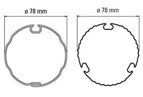 FAAC 132253 78 GROOVED OGUE TUBE ADAPTER