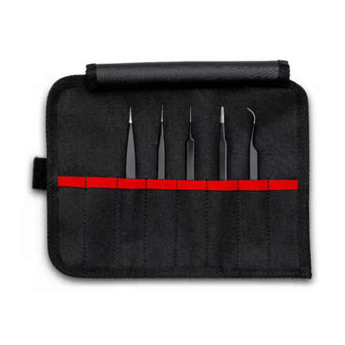 KNIPEX 92 00 01 ESD Set di pinzette universali ESD, 5 pz