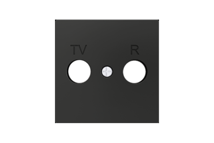 ZENNIO 830001505 ZS55 TV-R/SAT Socket Cover, anthracite