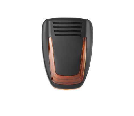 VENITEM 23.24.14 MOSE LS LUX matt black tech/orange EN50131-4 siren with double micro anti-shock anti-foam system against violent shocks and spotlights