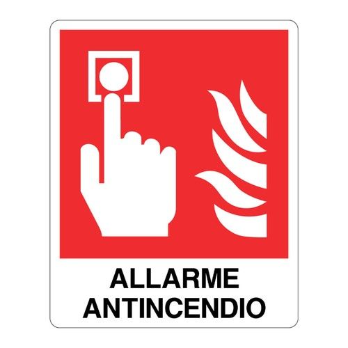 ELKRON FIRE 80FH8000123 CTS03 Cartello di segnalazione presenza pulsante d