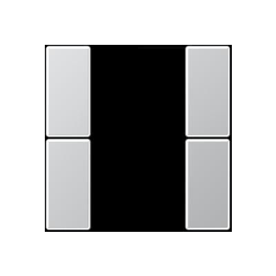 JUNG A502TSAAL Key covers for sensor 2 channels F50- mod. A500- aluminium