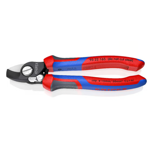 KNIPEX 95 22 165 Cable cutter with return spring