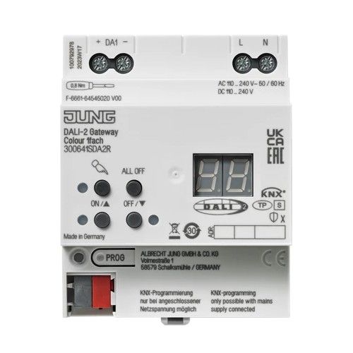 JUNG 300641SDA2R KNX DALI-2 Colour Gateway, 1 channel
