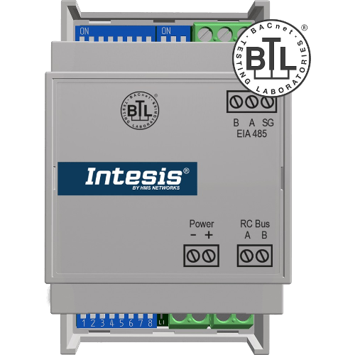 INBACTOS001R100 Intesis Gateway Toshiba VRF e Digital Systems a BACnet MS/TP — 1 Unità Interna — Connessione via bus AB