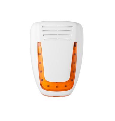 VENITEM 23.21.46 MOSE LS opaque white/orange EN50131-4 siren with double micro anti-shock anti-foam system against violent shocks